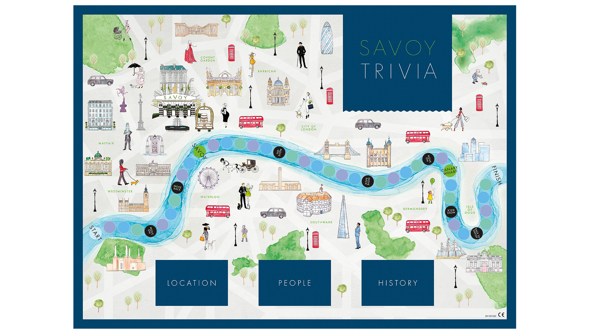 Savoy Trivia - The Savoy Board Game
